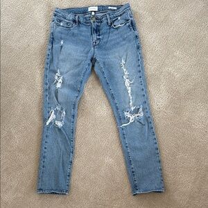 Frame Le Garcon Light Blue distressed Straight Leg Jeans size 29